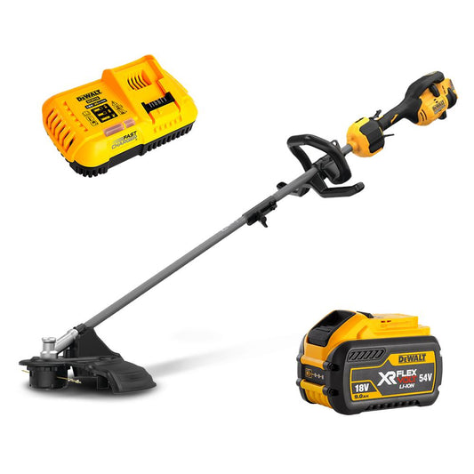 DeWalt DCMAS5713X1-XE 54V 9.0Ah Flexvolt XR Li-ion Cordless Brushless Split Boom Power Head Kit with String Trimmer Attachment
