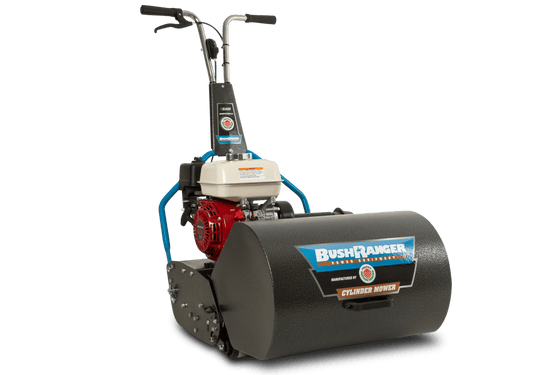 Bushranger Protea SI430 9 Blade HC Rubber, 17" (430 mm) Cut, Cylinder Reel Mower Fitted With a Honda 5 hp Engine